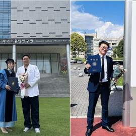 The successful graduation of two PhD candidates of MNUMS of Mongolia, an international School and Hospital